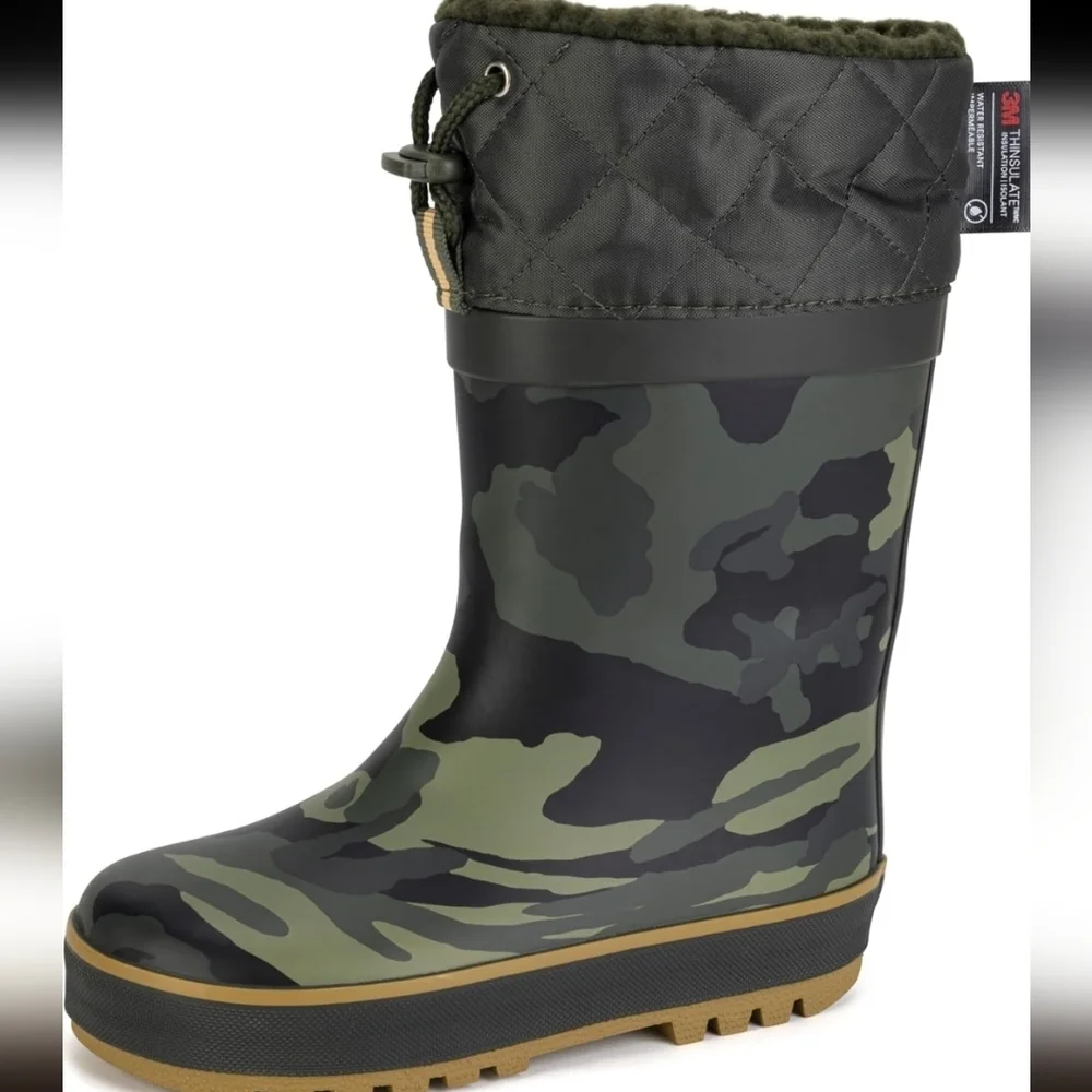 SOLARRAIN Camo Waterproof Snow/Rainboots